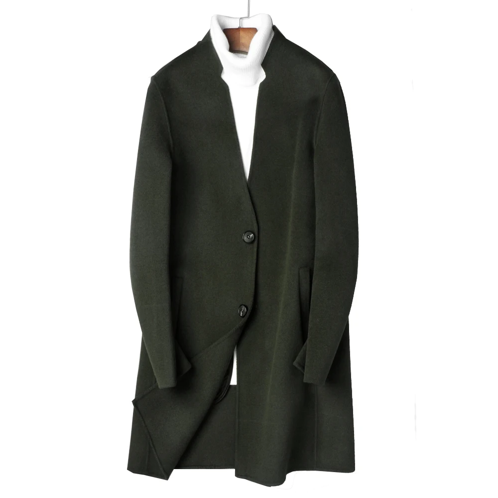 Good Quality Real Sheep Wool Men Overcoat New slim V-Neck woolen Hand sewed coat Casual Style Men Fashion coat Extra Big Size
Good Quality Real Sheep Wool Men Overcoat New slim V-Neck woolen Hand sewed coat Casual Style Men Fashion coat Extra Big Size
