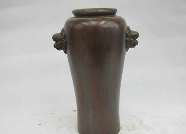 wholesale factory Chinese Royal Bronze Copper Two Foo Dog Lion Ear Palace Crock Pot Vase
wholesale factory Chinese Royal Bronze Copper Two Foo Dog Lion Ear Palace Crock Pot Vase