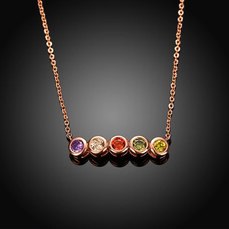 ROXI Vacation Trendy Women Ladies Rose Gold Color Zircon Five Pendant Statement Long Necklace Wedding Party Jewelry
ROXI Vacation Trendy Women Ladies Rose Gold Color Zircon Five Pendant Statement Long Necklace Wedding Party Jewelry