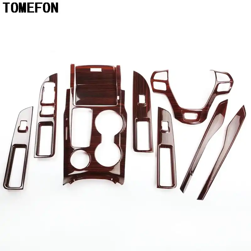Tomefon Abs Brown Wood Paint Interior Console Steering Gear