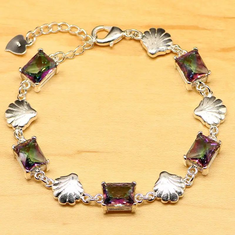 Hot Sale Mystic Fire Rainbow CZ 925 Sterling Silver Bracelet Women's Bracelets & bangles Free Gifts Box&Shipping S010
Hot Sale Mystic Fire Rainbow CZ 925 Sterling Silver Bracelet Women's Bracelets & bangles Free Gifts Box&Shipping S010