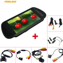 FEELDO 7 TFT LCD Car Rearview Mirror Monitor With Reverse Backup font b Camera b font