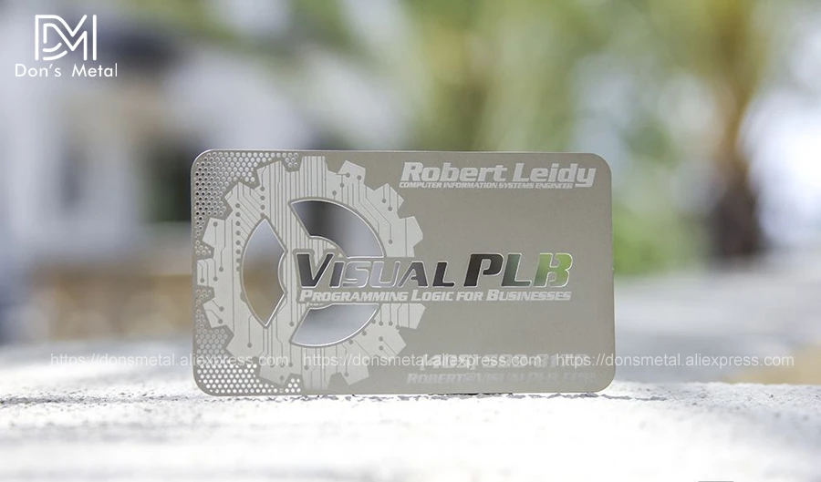 Personalizing three-dimensional decorative pattern concave/convex cutout quality stainless steel business metal card 