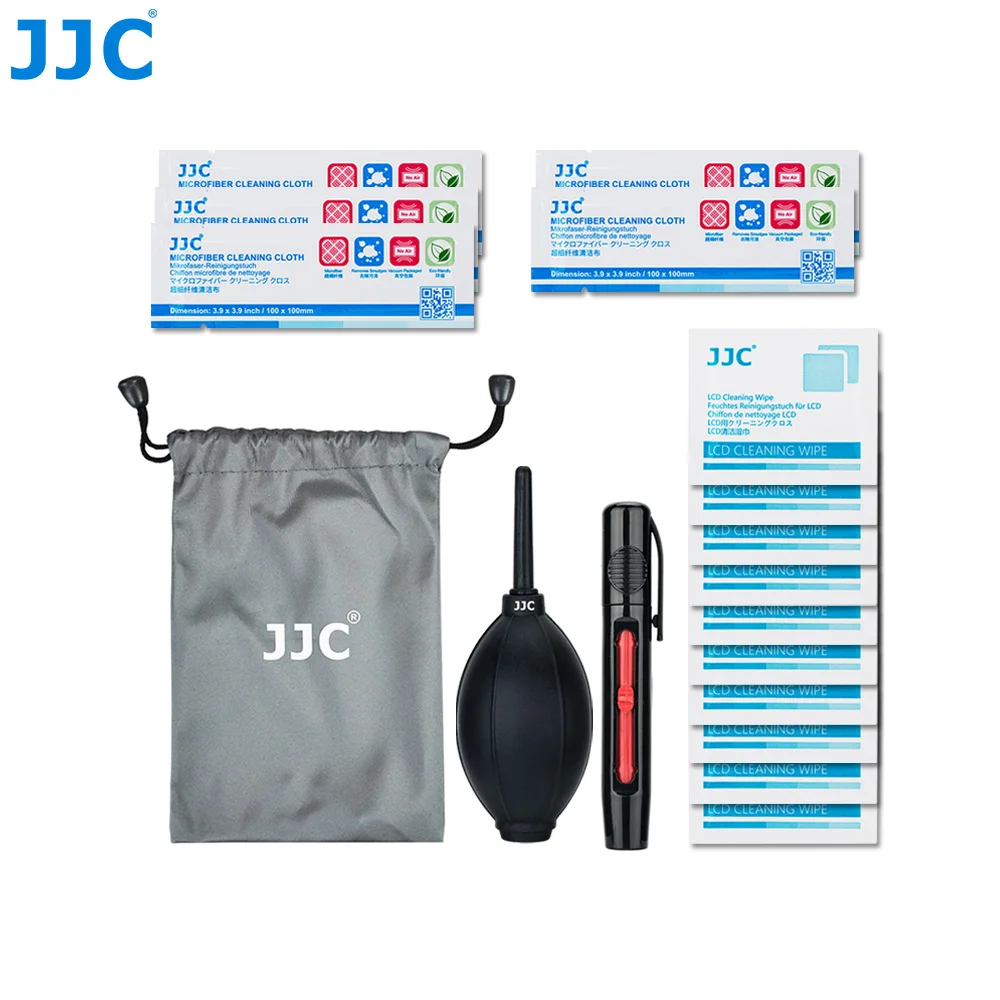 JJC CL-JD1 Camera Cleaning Kit Air Dust Blower Lens Cleaning Pen Fiber Cloth for Nikon/Sony/Olympus/Canon DSLR Sensor Clean
JJC CL-JD1 Camera Cleaning Kit Air Dust Blower Lens Cleaning Pen Fiber Cloth for Nikon/Sony/Olympus/Canon DSLR Sensor Clean