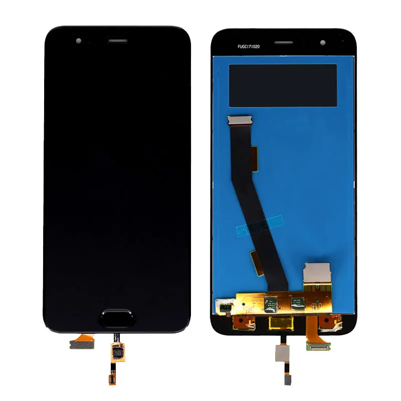 10 шт./лот для Xiaomi 6 Mi ЖК-дисплей сенсорный экран дигитайзер + сканер отпечатков