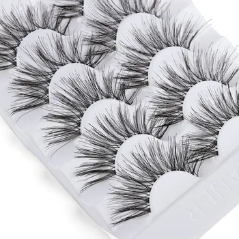 5Pairs/set Long Wispy False Eyelashes Natural Black False Eyelashes Full Strip Lashes Handmade Eye Extension Makeup Tools
5Pairs/set Long Wispy False Eyelashes Natural Black False Eyelashes Full Strip Lashes Handmade Eye Extension Makeup Tools