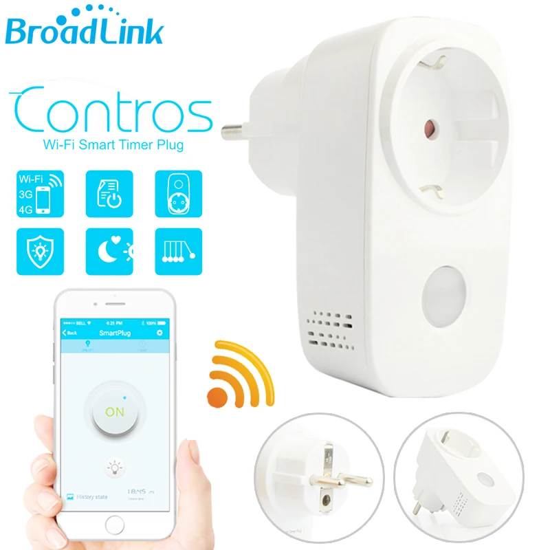 Broadlink Smart Home Wifi Smart Outlet Timer Plug Socket EU US 15A APP Wireless Remote Control Outlet Switch Via Android IOS
Broadlink Smart Home Wifi Smart Outlet Timer Plug Socket EU US 15A APP Wireless Remote Control Outlet Switch Via Android IOS