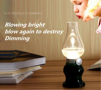 led Blow control light bright Off Creative Retro kerosene table lamp Nostalgia style bedside Atmosphere Charge Night light led
led Blow control light bright Off Creative Retro kerosene table lamp Nostalgia style bedside Atmosphere Charge Night light led