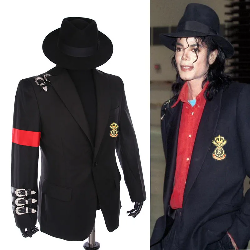 Редкий классический MJ Майкл Джексон плохой пиджак неформальная Пряжка значок