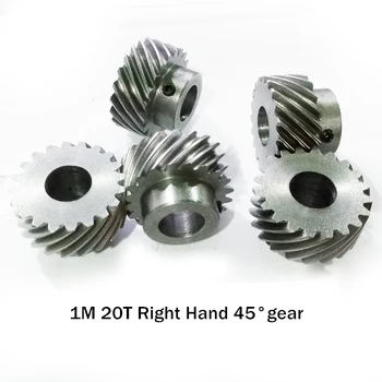 1 Module 20 teeth 1M 20T Right Hand helical angle 45 degrees gear,45# steel 90 degree alternating axis helical gear 8MM 10/12MM
1 Module 20 teeth 1M 20T Right Hand helical angle 45 degrees gear,45# steel 90 degree alternating axis helical gear 8MM 10/12MM