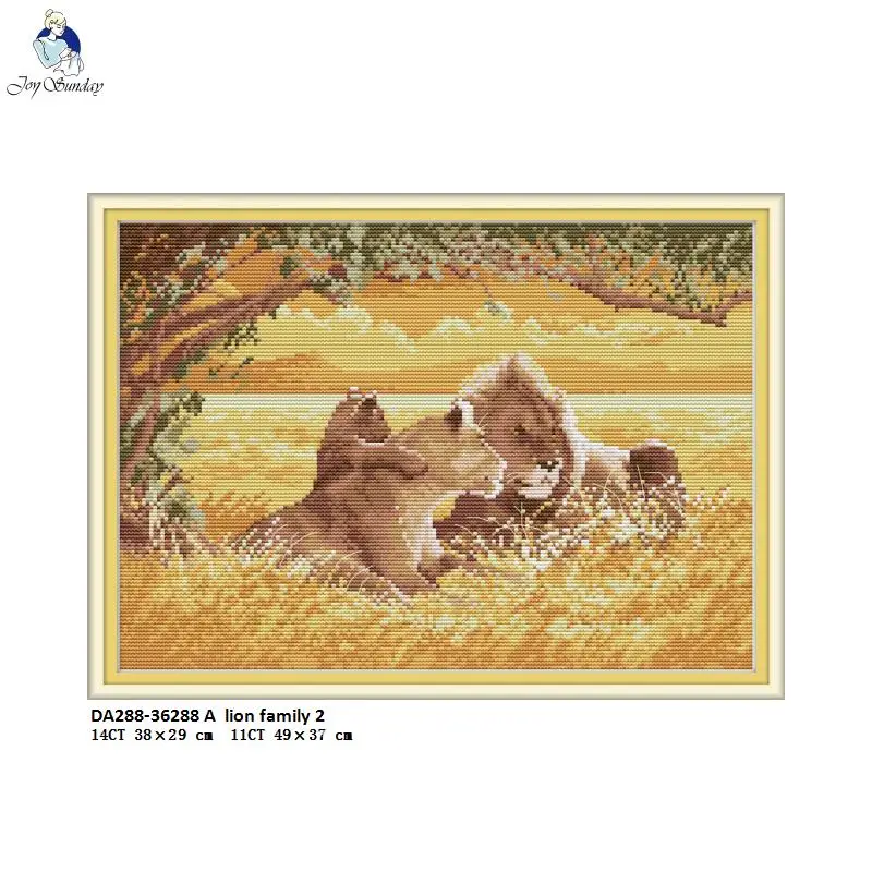 A lion Famil Patterns Aida Canvas Cross-stitch DIY Handwork Printed Beginner Embroidery Sets Wholesale Needlework Home Decor
A lion Famil Patterns Aida Canvas Cross-stitch DIY Handwork Printed Beginner Embroidery Sets Wholesale Needlework Home Decor