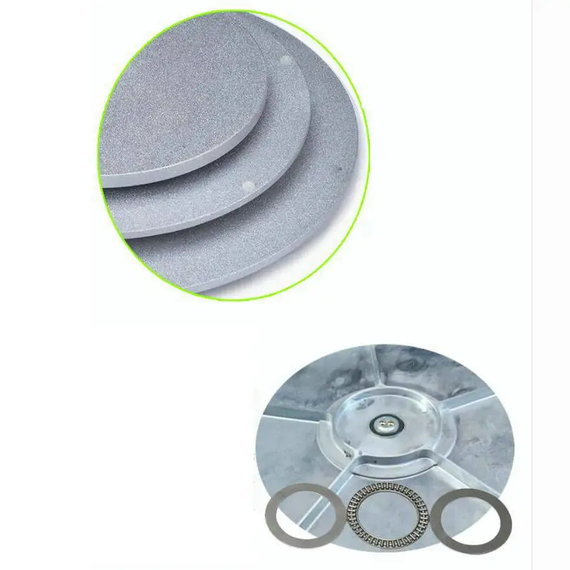Cast Iron Lazy Susan Turntable Base for GlassWoodMarble Table Swivel with Smooth Needle Roller Bearin (6)