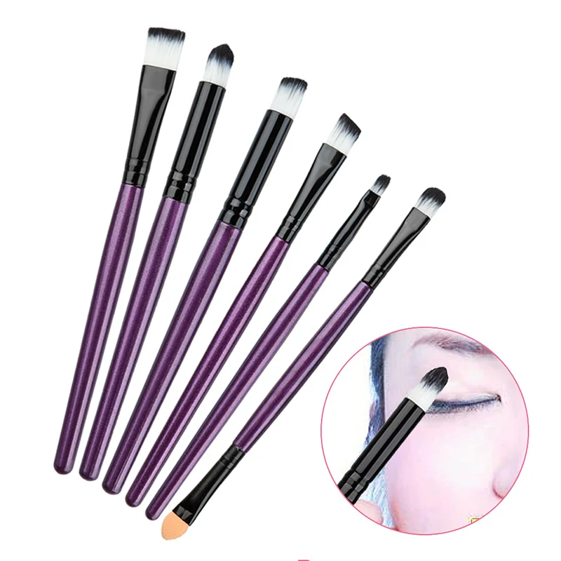 

6Pcs Professional Makeup Brush Sets Cosmetic Foundation Eyeshadow Eyeliner Lip Brush Make Up Tool 88 11 W98 SK88