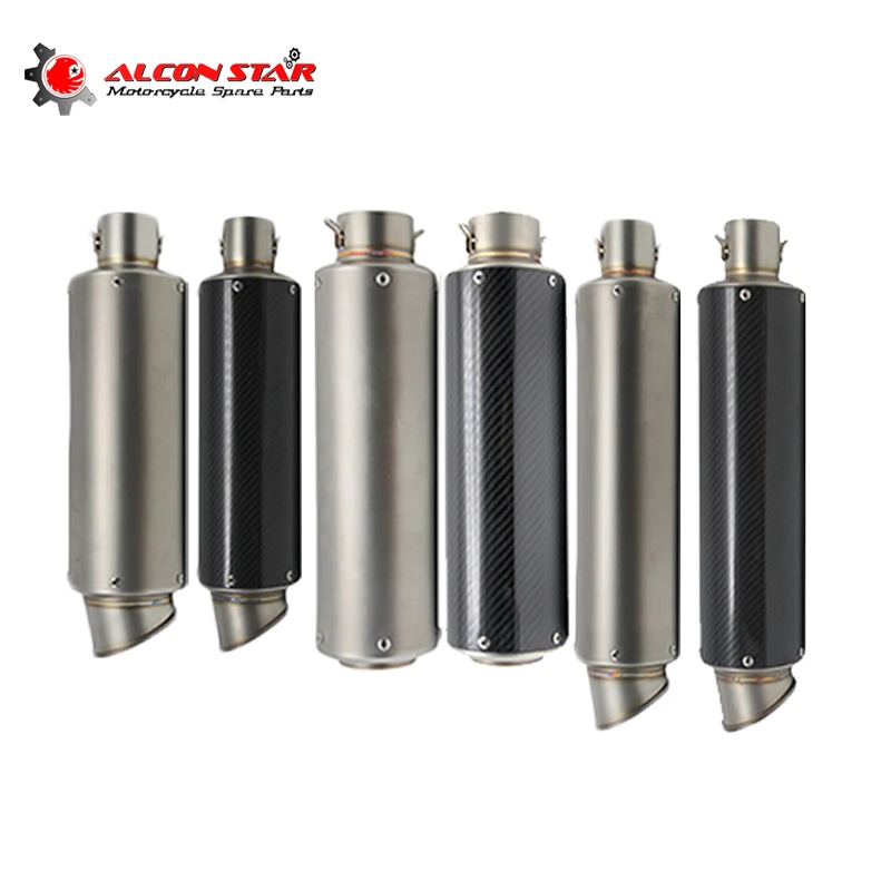 Alconstar-51/60mm Inlet Motorcycle SC GP Exhaust Muffler Pipe Escape Moto Dit Pit Bike Exhaust Pipe Muffler CBR250 GSXR Racing
Alconstar-51/60mm Inlet Motorcycle SC GP Exhaust Muffler Pipe Escape Moto Dit Pit Bike Exhaust Pipe Muffler CBR250 GSXR Racing