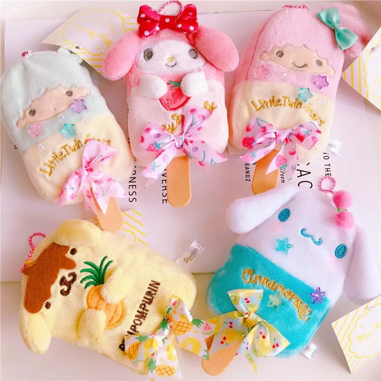 Cartoon Hello Kitty My Melody Cinnamoroll PomPomPurin The Little Twin Stars Ice Cream Keychain Bag Pendant for Children Gifts
Cartoon Hello Kitty My Melody Cinnamoroll PomPomPurin The Little Twin Stars Ice Cream Keychain Bag Pendant for Children Gifts