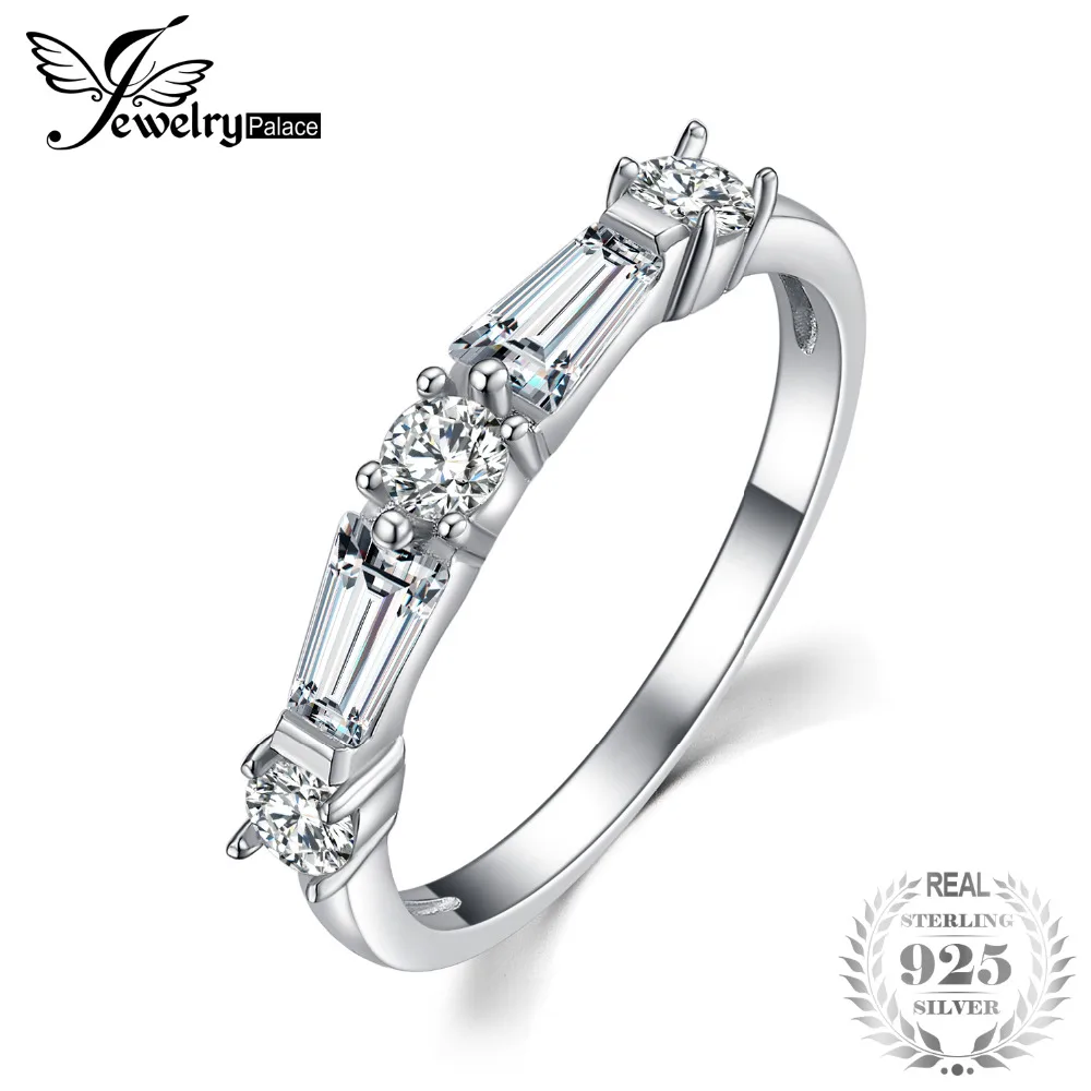 JewelryPalace 3ct Round and Baguette Cubic Zirconia Stackable Ring 925 Sterling Silver Ring Engagement Ring Promise Jewelry Gift
JewelryPalace 3ct Round and Baguette Cubic Zirconia Stackable Ring 925 Sterling Silver Ring Engagement Ring Promise Jewelry Gift