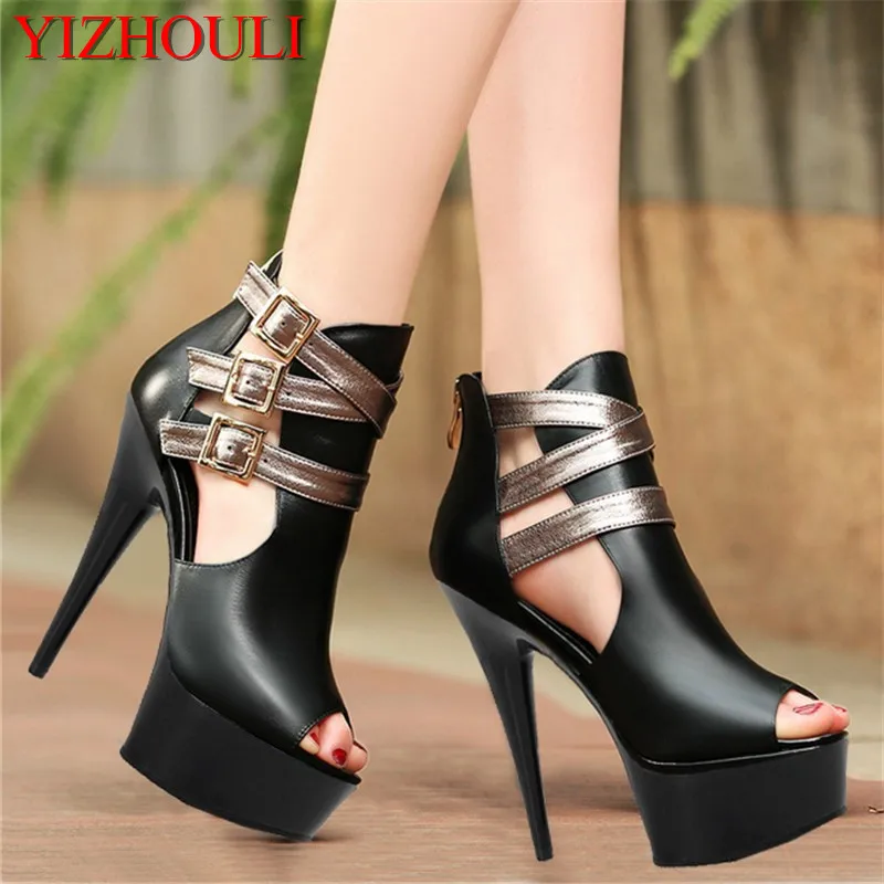 Sexy fish mouth bride wedding shoes color package sideband buckle shoes women adornment stage 15cm
Sexy fish mouth bride wedding shoes color package sideband buckle shoes women adornment stage 15cm