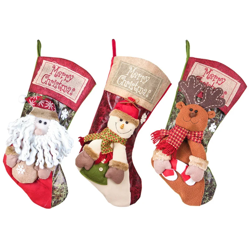 2018 Big Stockings Christmas Decorations For Home Party Santa Claus/Snowman/Deer Sock Gift Xmas Tree Decorations
2018 Big Stockings Christmas Decorations For Home Party Santa Claus/Snowman/Deer Sock Gift Xmas Tree Decorations