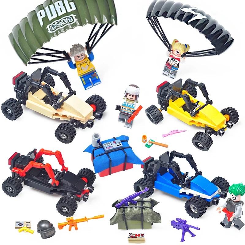 Jedi survival PUBG Sniper Guns Battlefield car Airdrop parachute Compatible Legoingly Army ww2 Soldier Building Blocks Toys
Jedi survival PUBG Sniper Guns Battlefield car Airdrop parachute Compatible Legoingly Army ww2 Soldier Building Blocks Toys
