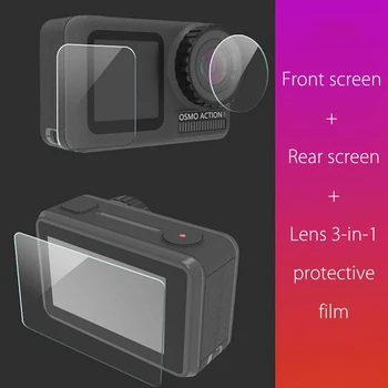 3 in 1 for DJI OSMO ACTION Camera 2.5D Anti-Scratch Transparent Tempered Glass Screen Protector Lens Protective Film Sets Clear
3 in 1 for DJI OSMO ACTION Camera 2.5D Anti-Scratch Transparent Tempered Glass Screen Protector Lens Protective Film Sets Clear