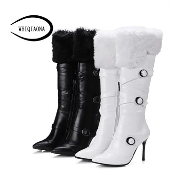 WEIQIAONA 2019 Winter Fashion Women Shoes Brand Design Pointed Toe Fashion Super High Heel Boots Zipper Motorcycle Boots
WEIQIAONA 2019 Winter Fashion Women Shoes Brand Design Pointed Toe Fashion Super High Heel Boots Zipper Motorcycle Boots