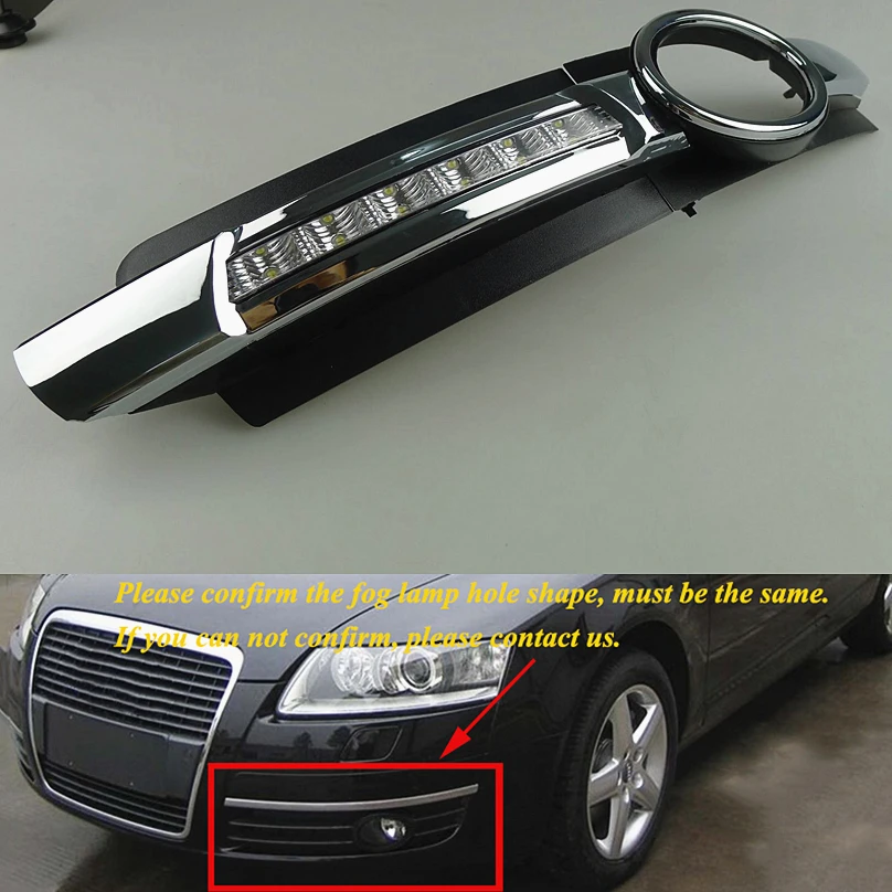 1 set car styling For AUDI A6 C6 2005 - 2008 LED DRL Daytime driving Running Lights Daylight Warning Signal free shipping
1 set car styling For AUDI A6 C6 2005 - 2008 LED DRL Daytime driving Running Lights Daylight Warning Signal free shipping