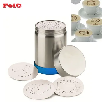 Motta style Stainless steel sprinkle extinguishers tank gauze bucket cocoa cinnamon dusts cans latte art Barista with four mold
Motta style Stainless steel sprinkle extinguishers tank gauze bucket cocoa cinnamon dusts cans latte art Barista with four mold