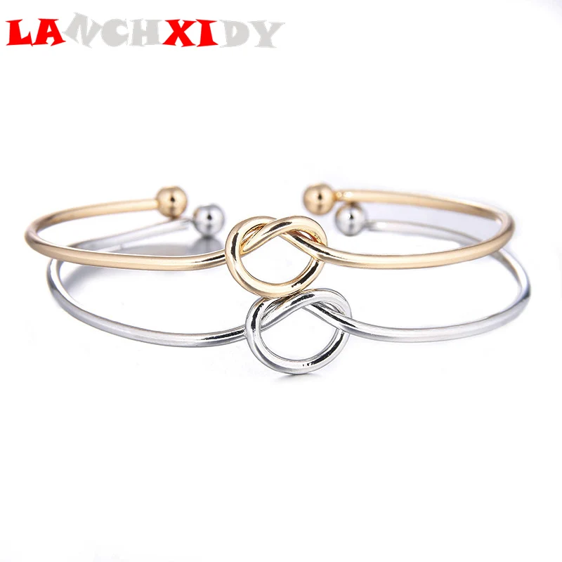 Simple temperament knotted bracelet alloy open bracelet men and women Valentine's Day gift jewelry
Simple temperament knotted bracelet alloy open bracelet men and women Valentine's Day gift jewelry