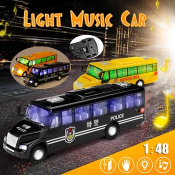 1:48 Bus Model Cars Toy Swat Polices School Bus Flash Toy Light and Voice Vehicle Gift for Kids Children
1:48 Bus Model Cars Toy Swat Polices School Bus Flash Toy Light and Voice Vehicle Gift for Kids Children