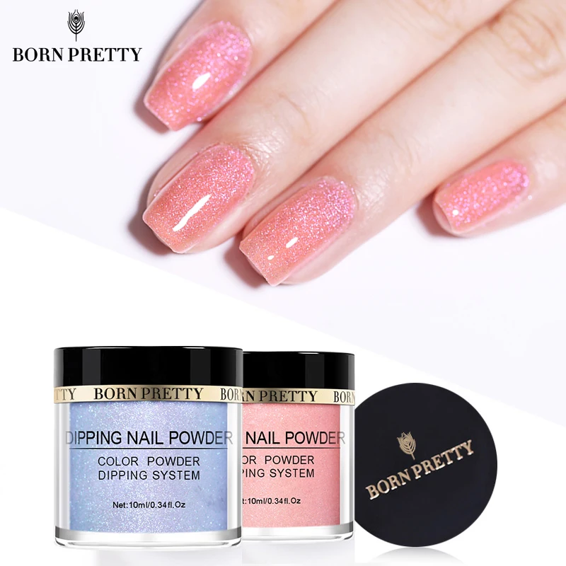 BORN PRETTY Shelly окунающий порошок для ногтей Блестящий 10 мл перламутровый пигмент