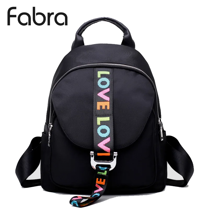 Fabra Fashion Waterproof Nylon Backpacks Women Solid Zipper Preppy Style Soft Back Pack Unisex Small School Bag Love Embroidery
Fabra Fashion Waterproof Nylon Backpacks Women Solid Zipper Preppy Style Soft Back Pack Unisex Small School Bag Love Embroidery