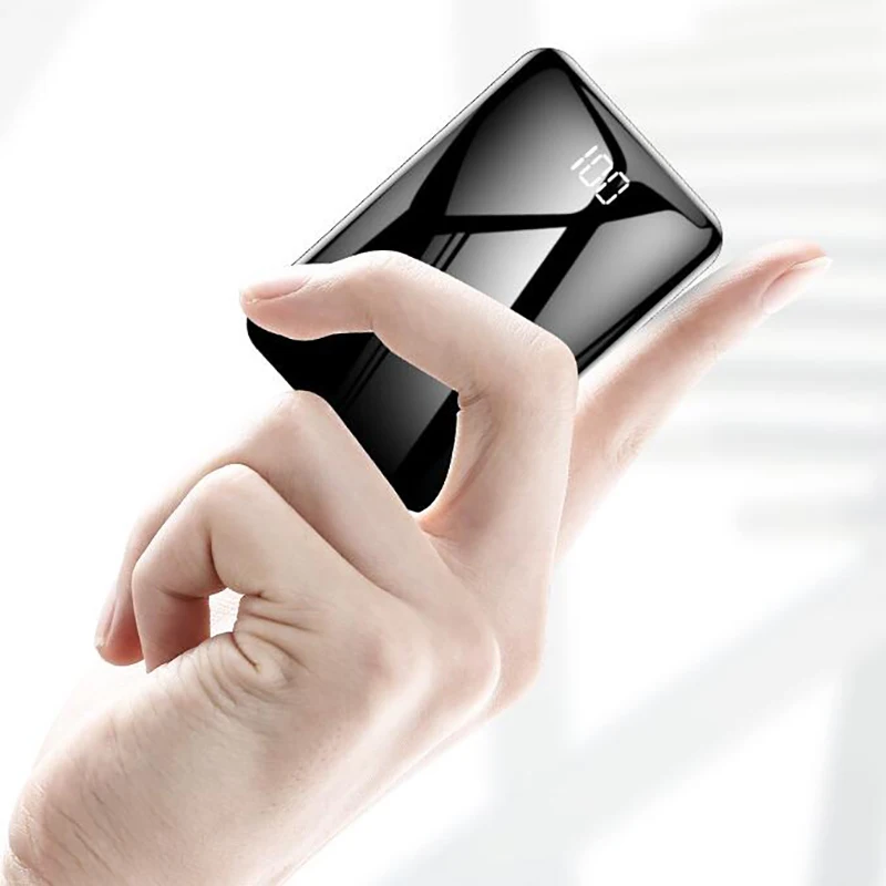 2019 New Arrival Mini Small Power Bank 10000mAh Mirror Display External Portable Charger PoverBank Double USB for Xiaomi Samsung
2019 New Arrival Mini Small Power Bank 10000mAh Mirror Display External Portable Charger PoverBank Double USB for Xiaomi Samsung