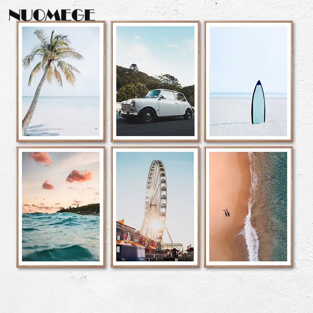 Arte De Pared Costero De Playa Poster E Impresiones Oceano