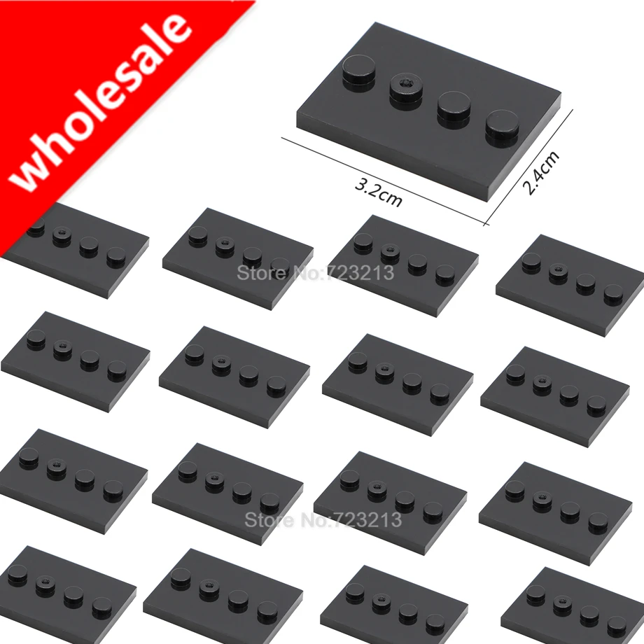 Wholesale 100pcs/lot Stand Base Plate Part 3.2*2.4cm Small Particles 1*4 Bricks Plate Building Blocks Set Model Accessories
Wholesale 100pcs/lot Stand Base Plate Part 3.2*2.4cm Small Particles 1*4 Bricks Plate Building Blocks Set Model Accessories