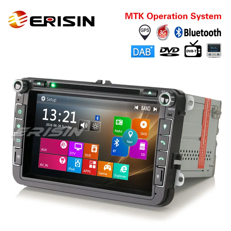 Erisin ES8115V 7 &quotWin8 Авторадио автомобильный GPS навигатор 3G DVD DAB + система для VW Jetta Golf EOS