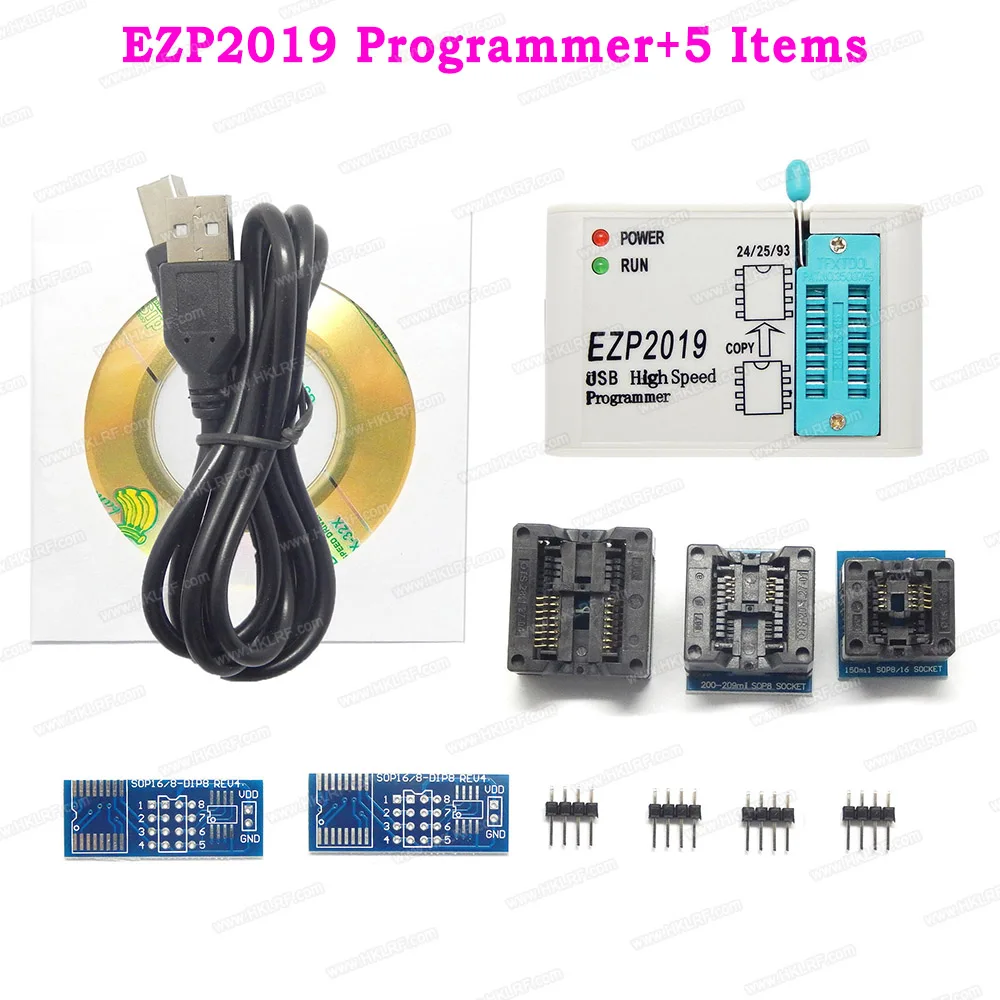 EZP2010 EZP2019 EZP2013 High Speed USB SPI Programmer Programming Tool Support 24 25 93 EEPROM 25 EEPROM Flash BIOS Chip+5 Items
EZP2010 EZP2019 EZP2013 High Speed USB SPI Programmer Programming Tool Support 24 25 93 EEPROM 25 EEPROM Flash BIOS Chip+5 Items