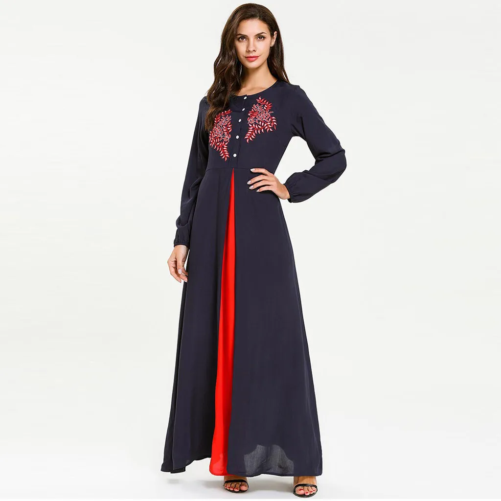 2019 New Style Women's National Robe Abaya Islamic Muslim Middle Eastern Long Dress Full Cotton Fashion O-Neck C30505
2019 New Style Women's National Robe Abaya Islamic Muslim Middle Eastern Long Dress Full Cotton Fashion O-Neck C30505