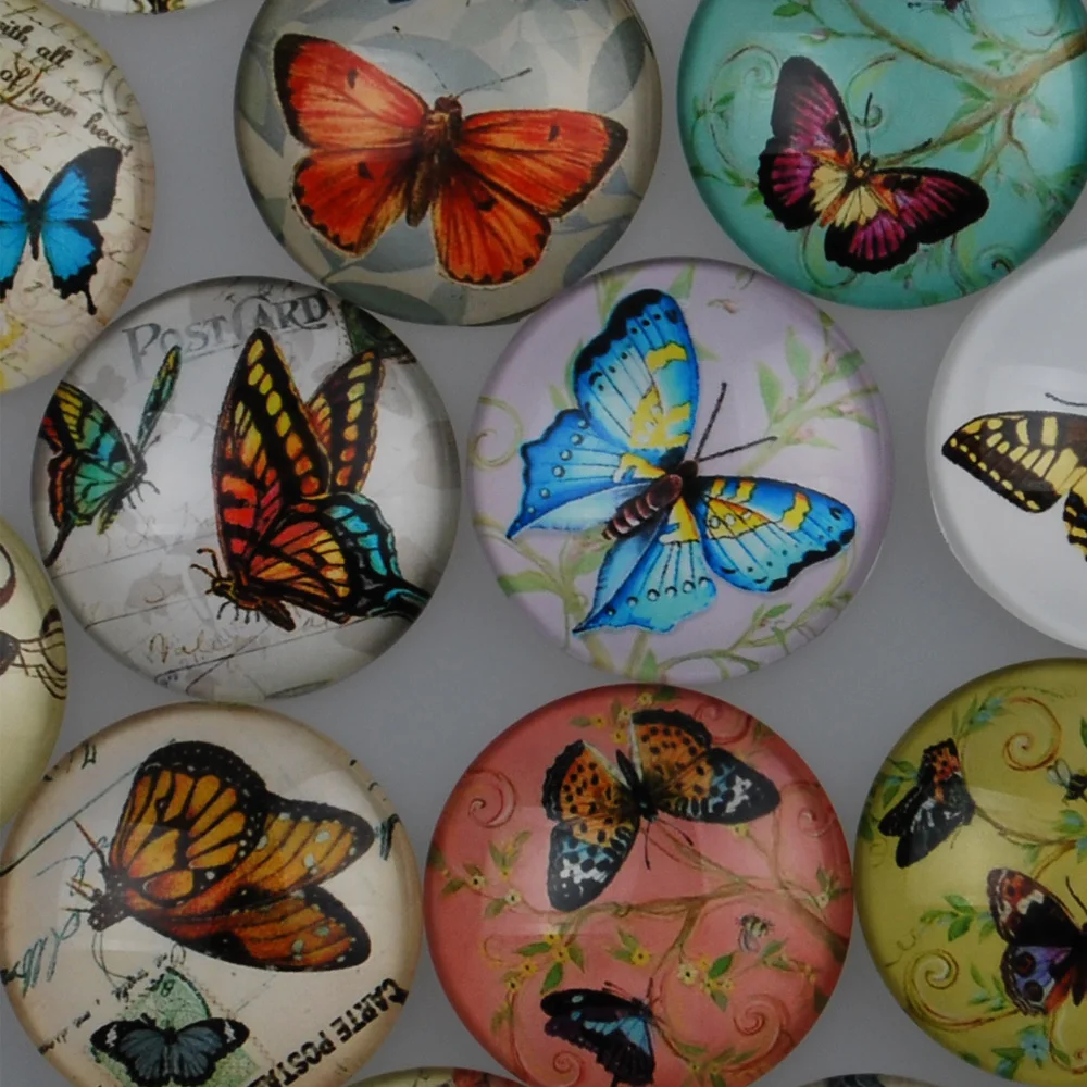 20pcs/lot 30mm Butterfly Pattern Glass Dome Cabochon Stickers, Pattern Decorative Photo Glass Cabochons
20pcs/lot 30mm Butterfly Pattern Glass Dome Cabochon Stickers, Pattern Decorative Photo Glass Cabochons