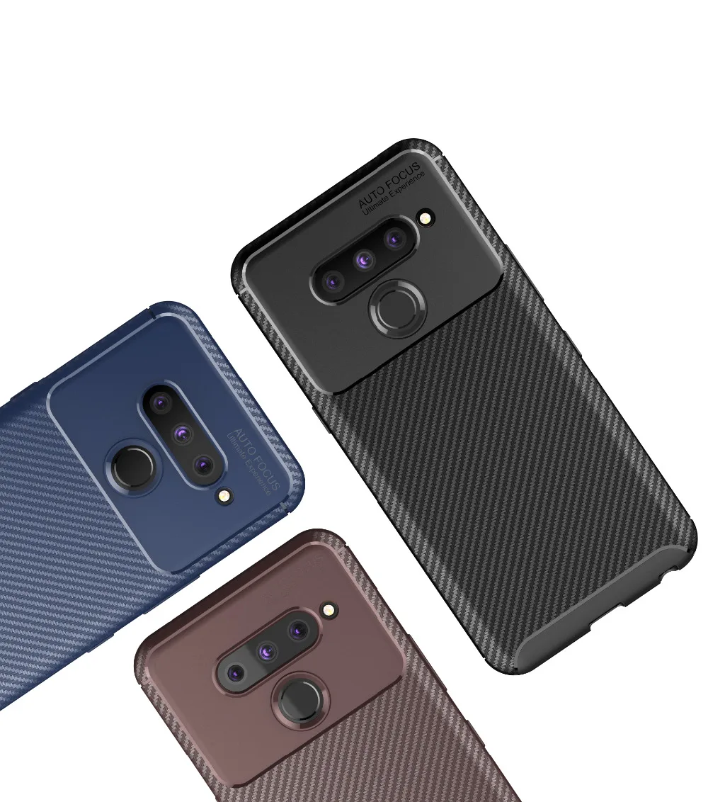 For LG V50 ThinQ Case Ultra Thin silicone Carbon Fiber Armor Protective Back Cover for LG V40 G8 ThinQ Phone Shell Coque
For LG V50 ThinQ Case Ultra Thin silicone Carbon Fiber Armor Protective Back Cover for LG V40 G8 ThinQ Phone Shell Coque