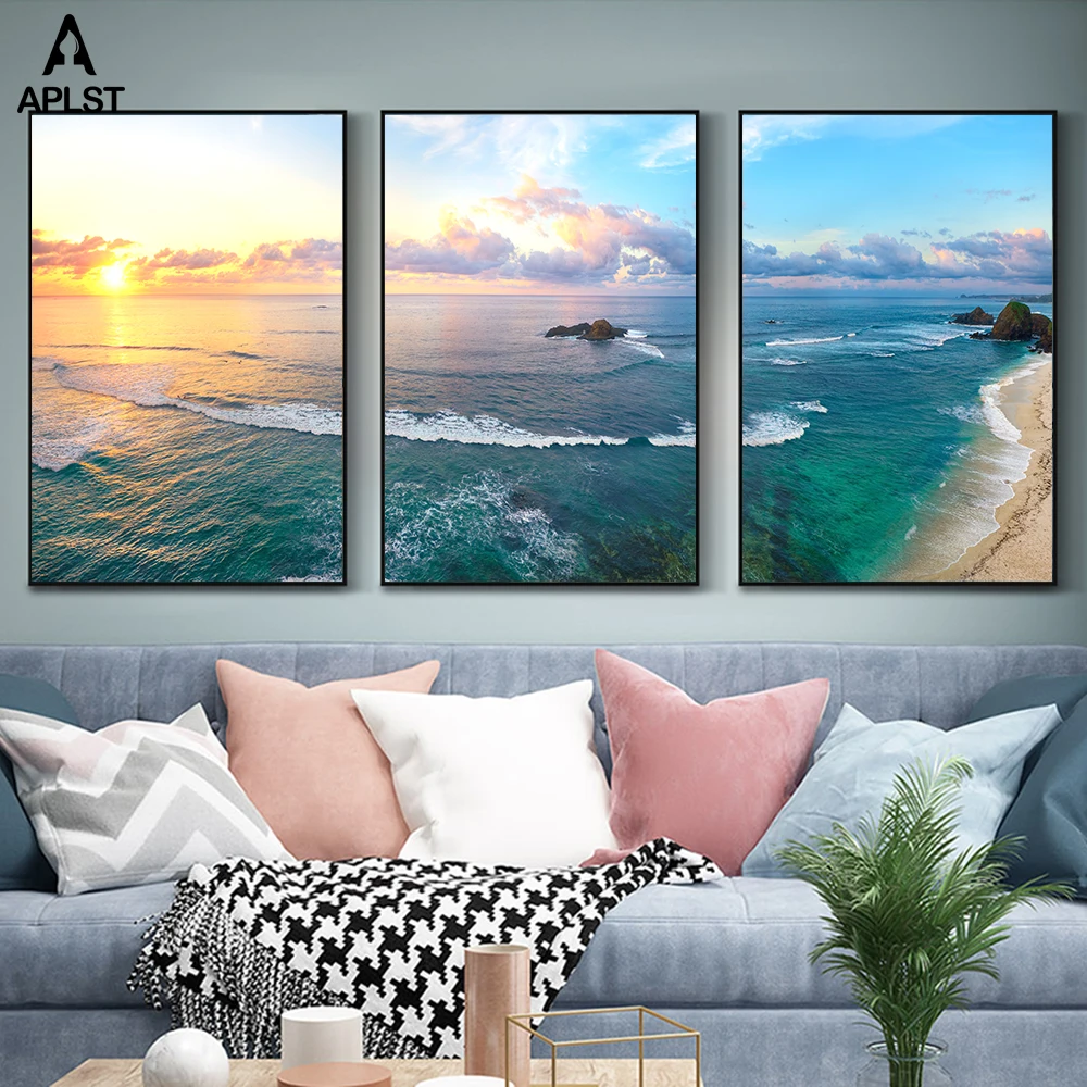 Sea Level Ocean Sunrise Canvas Prints Painting Blue Sky Cloud Beach Printing Sea View Posters Modern Wall Art Living Room Decor
Sea Level Ocean Sunrise Canvas Prints Painting Blue Sky Cloud Beach Printing Sea View Posters Modern Wall Art Living Room Decor