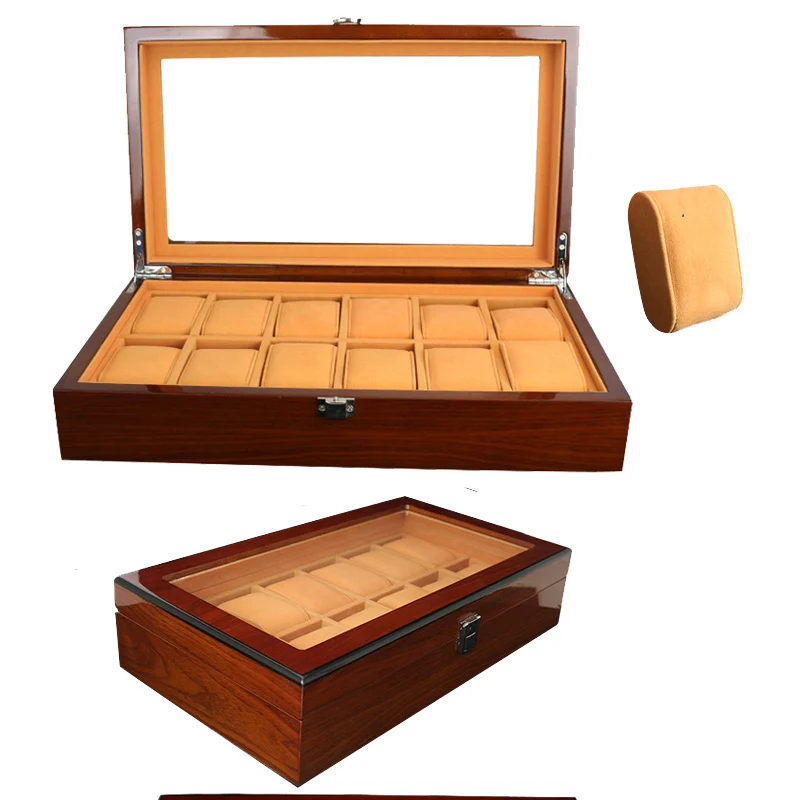 2019 Luxury 12 Grids Handmade Wood Watch Box Wood Clock Box Watch Case Time Box for Watch Holding
2019 Luxury 12 Grids Handmade Wood Watch Box Wood Clock Box Watch Case Time Box for Watch Holding