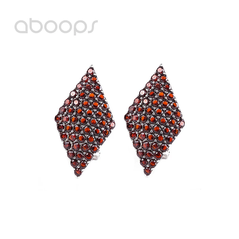 Vintage 925 Sterling Silver Rhombus Leverback Earrings with Red Cubic Zirconia for Women Girls Free Shipping
Vintage 925 Sterling Silver Rhombus Leverback Earrings with Red Cubic Zirconia for Women Girls Free Shipping