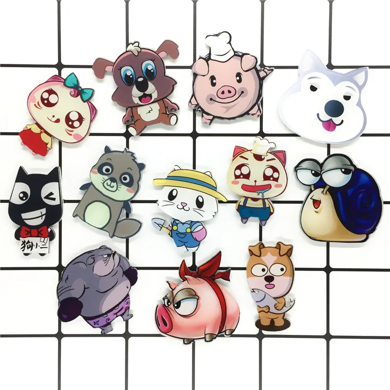 1pcs Cartoon Animal Pig Dog Cat Acrylic Badges Pins diy Backpack Clothes trinkets Brooches For Women Men jewelry kids favor gift
1pcs Cartoon Animal Pig Dog Cat Acrylic Badges Pins diy Backpack Clothes trinkets Brooches For Women Men jewelry kids favor gift