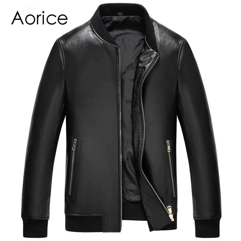 Aorice MT838 Autumn Fashion Real Leather Jacket Men Classic Bomber Style Motorcy Genuine Leather coat Men Black Sheepskin Jacket
Aorice MT838 Autumn Fashion Real Leather Jacket Men Classic Bomber Style Motorcy Genuine Leather coat Men Black Sheepskin Jacket