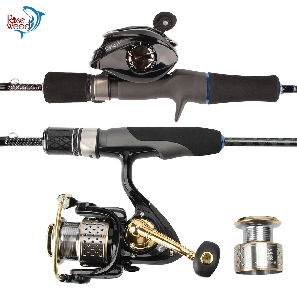 RoseWood Fuji Fishing Rod And Reel Combos, 17+1BB Casting Reel Ultralight Spinning Set, Fast Action Trout Fishing Travel Rods
RoseWood Fuji Fishing Rod And Reel Combos, 17+1BB Casting Reel Ultralight Spinning Set, Fast Action Trout Fishing Travel Rods