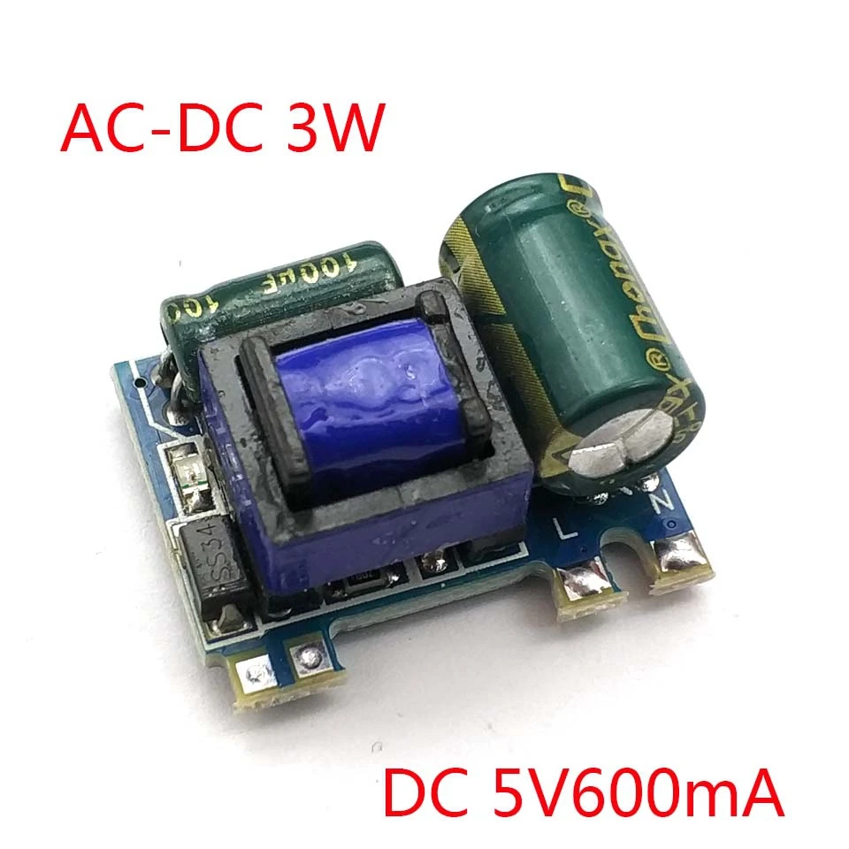 Precision 5V600mA (3W) Isolated switching power supply module / AC-DC buck module 220 to 5V
Precision 5V600mA (3W) Isolated switching power supply module / AC-DC buck module 220 to 5V