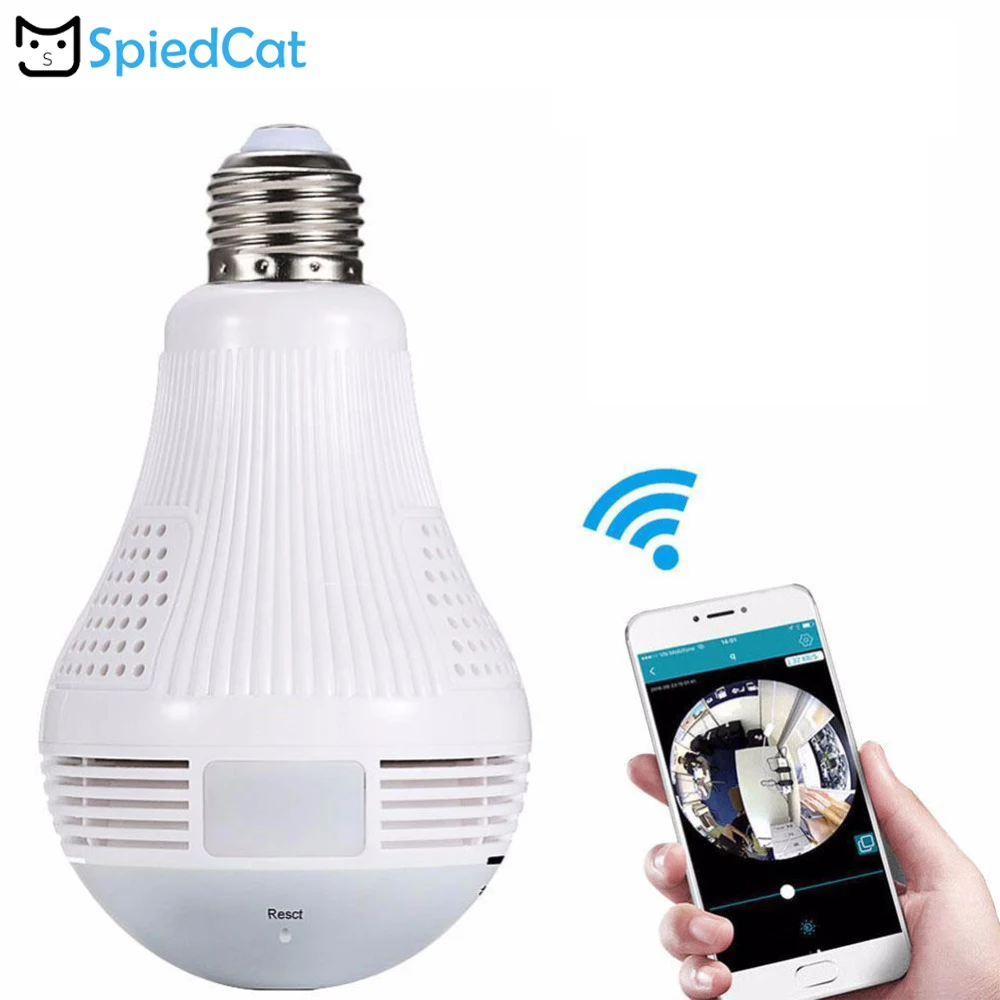 360 Degree Night Vision Panoramic Wifi HD Wireless Bulb Camera Home Security Two Way Audio Remote Smart Monitor Support TF Card
360 Degree Night Vision Panoramic Wifi HD Wireless Bulb Camera Home Security Two Way Audio Remote Smart Monitor Support TF Card
