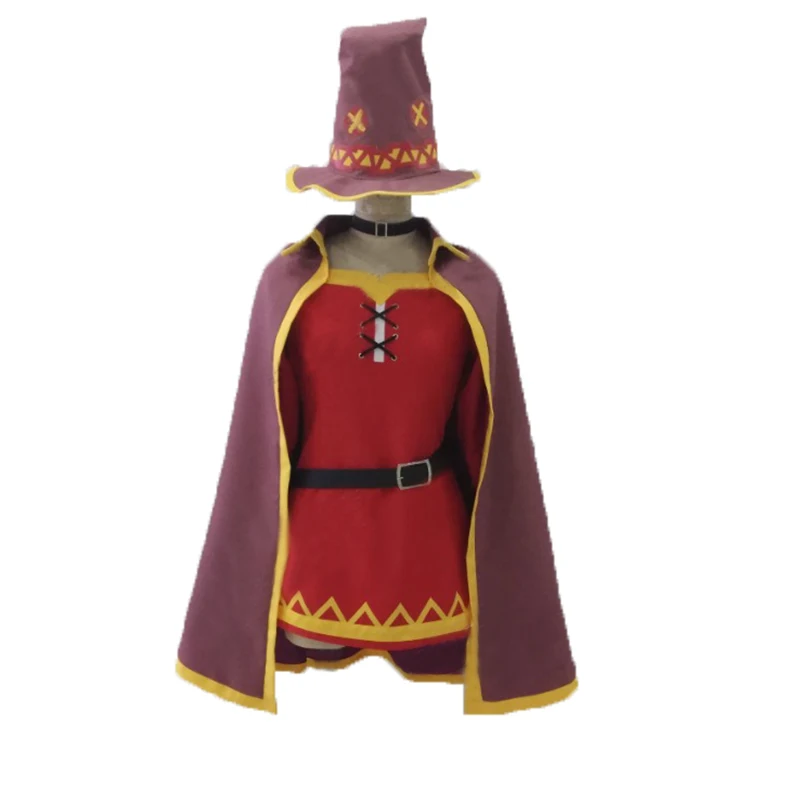Anime KonoSuba God's Blessing On This Wonderful World Megumin Cosplay Costume with hat and gloves and socks
Anime KonoSuba God's Blessing On This Wonderful World Megumin Cosplay Costume with hat and gloves and socks