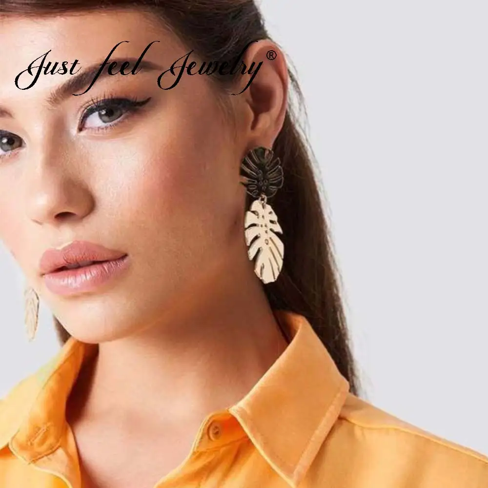 JUST FEEL Brand Leaf Drop Earrings For Women Boho Vintage Statement Earring 2018 Fashion Double Geometric Indian Jewelry Bijoux
JUST FEEL Brand Leaf Drop Earrings For Women Boho Vintage Statement Earring 2018 Fashion Double Geometric Indian Jewelry Bijoux