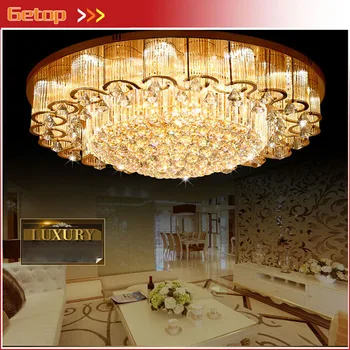 Modern Crystal Rain LED Art Deco Ceiling Lamp S Gold Luxury Lustre Round E14 Light Fixture for Hall Sittingroom Bedroom Lamp
Modern Crystal Rain LED Art Deco Ceiling Lamp S Gold Luxury Lustre Round E14 Light Fixture for Hall Sittingroom Bedroom Lamp